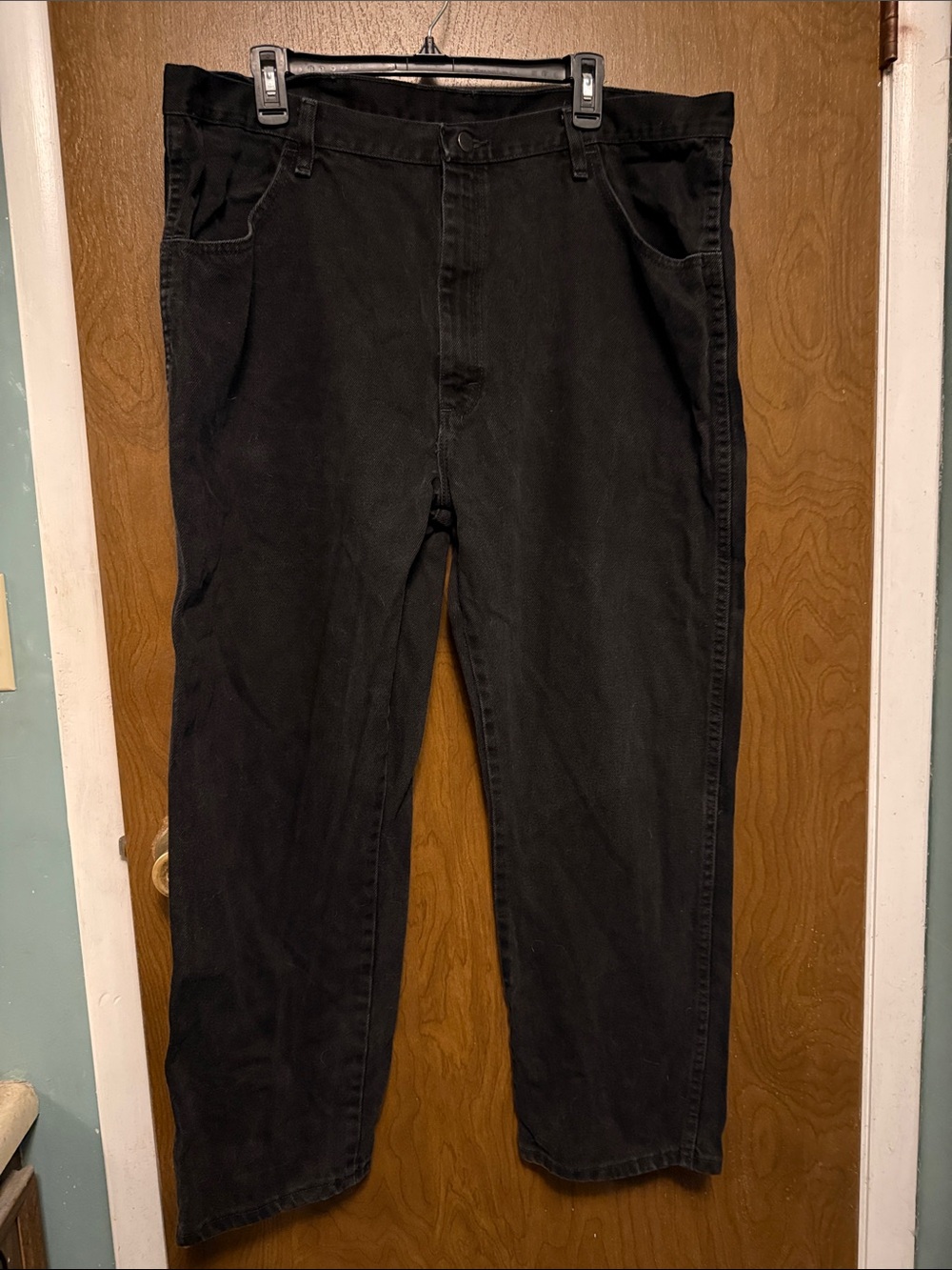 Rustler Men's Black Relaxed Jeans 42x30